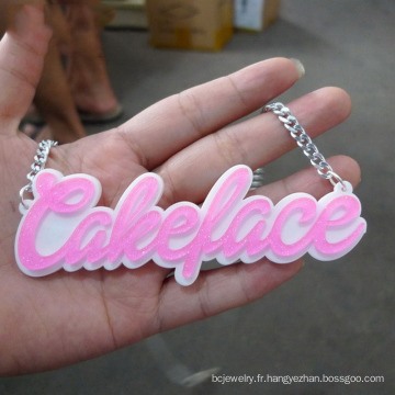 Collier personnalisé Shangjie OEM Collier Collier Collier Collier Collier Collier Custom Name Plated Plated